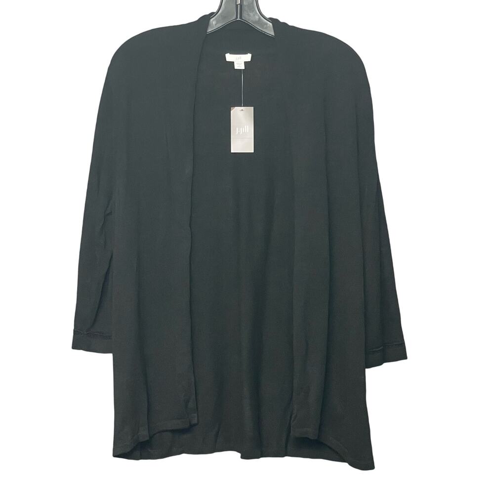 J.jill black cardigan sweater lightweight flowy long sleeve women’s size large P